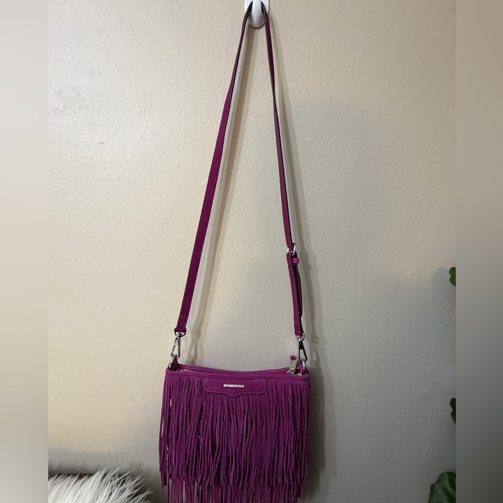Fringe Crossbody Bag - Pink - Picture 4 of 12